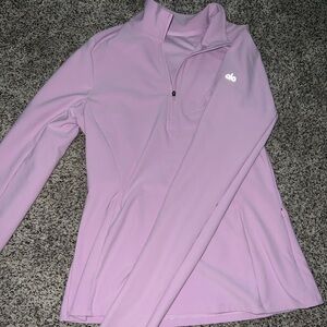 ALOsoft 1/2 Zip Rapid Pullover in Sweet Pink